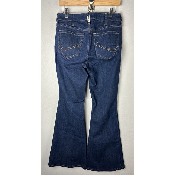 Ariat Real Jeans Womens 29 Blue Medium Wash Flare Cowgirl Denim Stretch Shelby - Picture 2 of 5